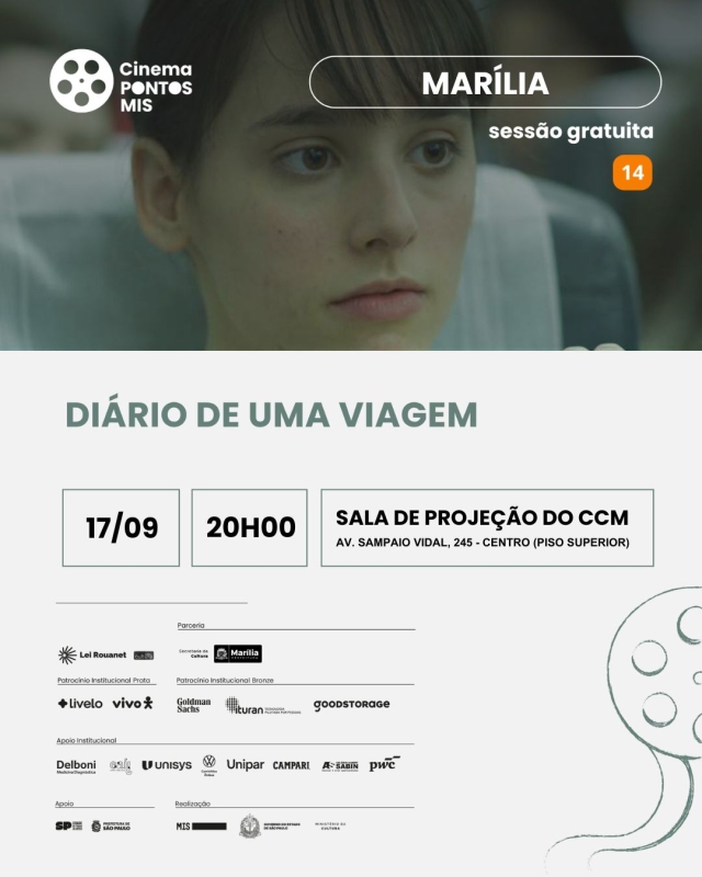 Evento cinema-pontos-mis---filme-diario-de-uma-viagem