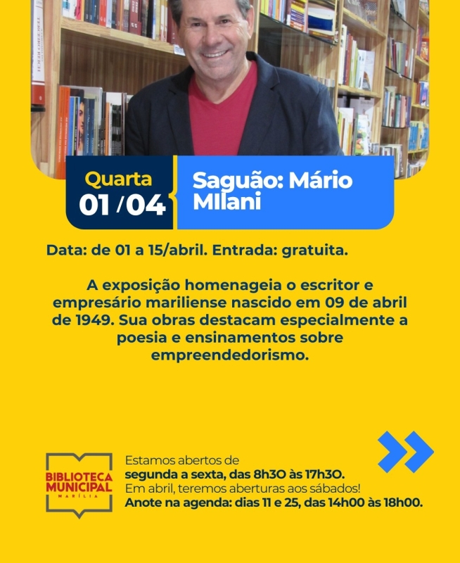 Evento biblioteca-municipal-exposicao-mario-milani