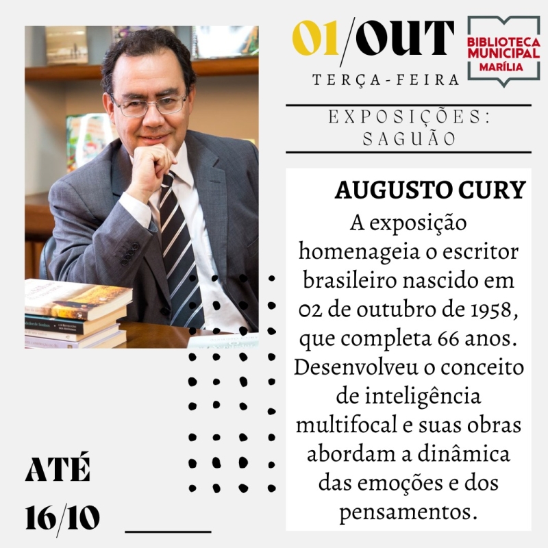 Evento biblioteca-municipal-exposicao-augusto-cury