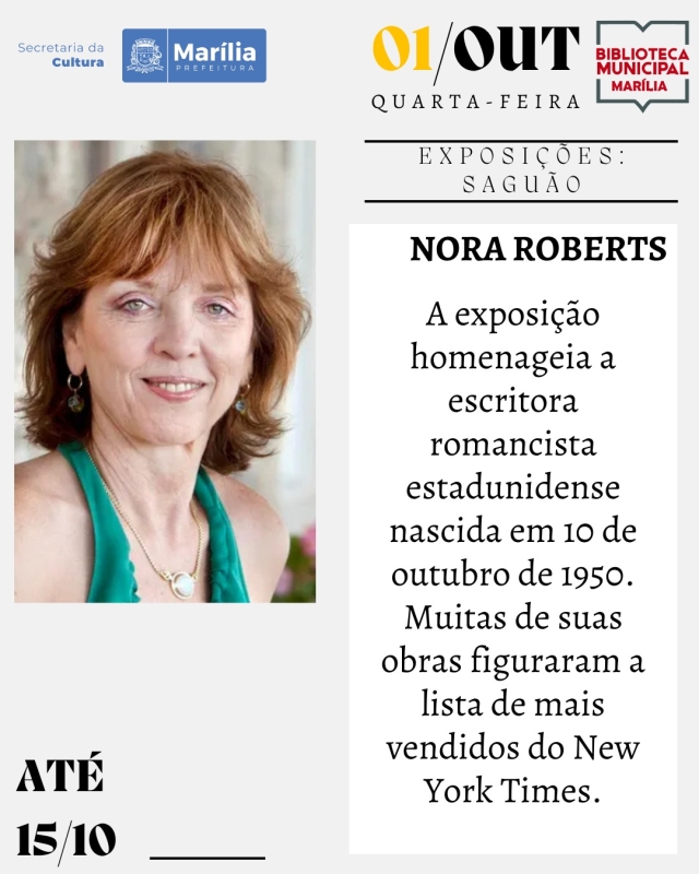 Evento exposicao---biblioteca---nora-roberts