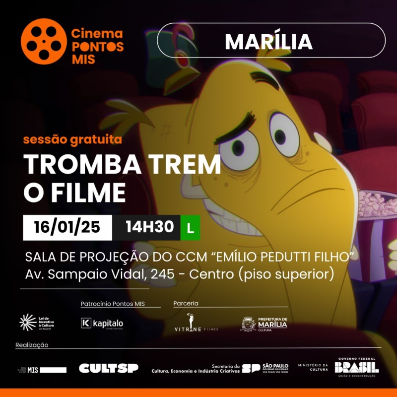 Evento pontos-mis-sessao-ferias-com-cinema-apresenta-tromba-trem