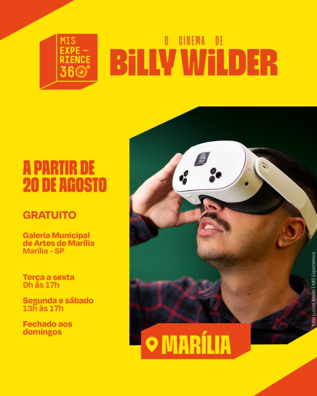 Evento galeria-de-artes-mis-experience-360---o-cinema-de-billy-wilder