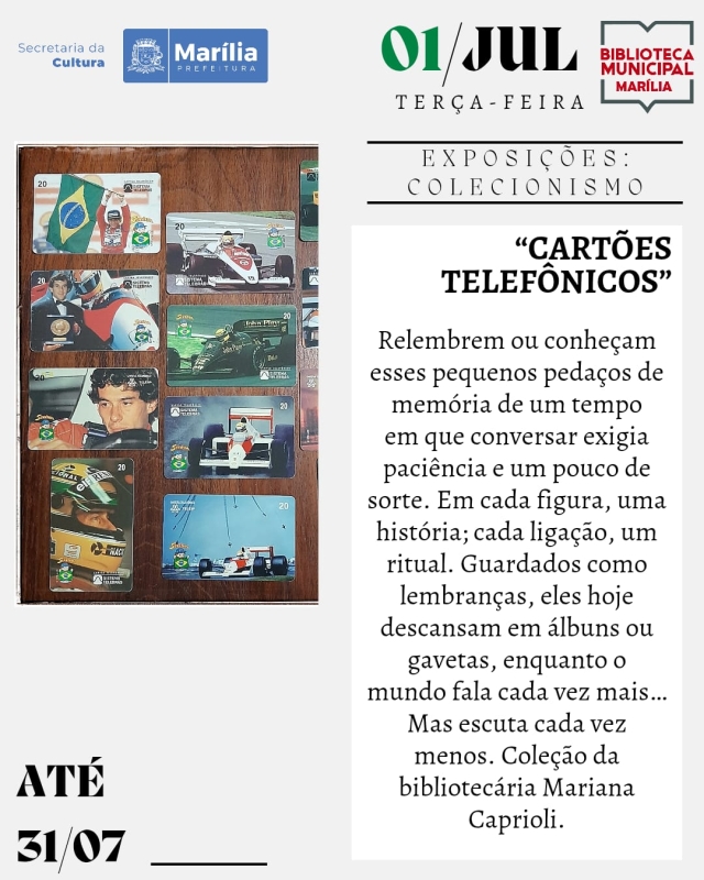 Evento biblioteca-municipal-colecionismo-cartoes-telefonicos