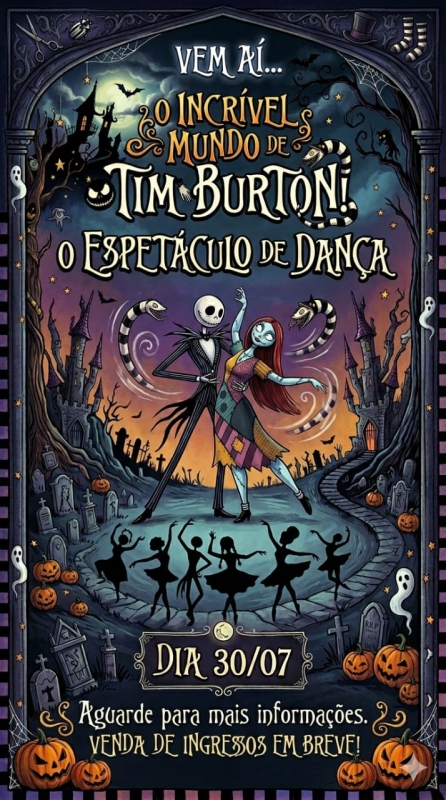 Evento danca-o-misterioso-caso-de-tim-burton--studio-move