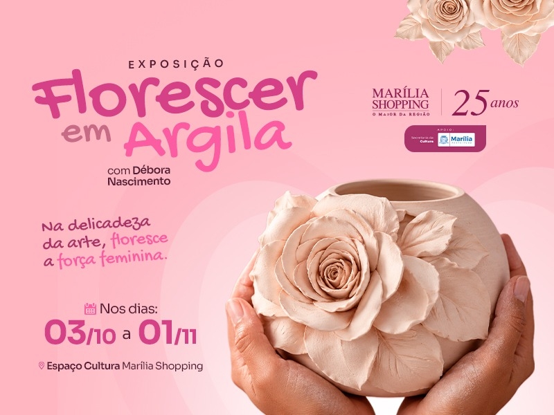 Noticia espaco-cultural-do-marilia-shopping-recebe-a-exposicao-florescer-em-argila